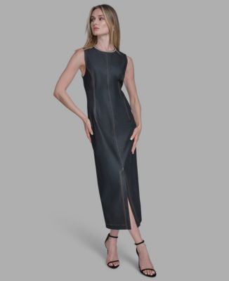 BCBG - Women's Rhinestone Applique Sleeveless Dress