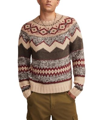 Lucky Brand - Men's Fair Isle Crewneck Long-Sleeve Sweater