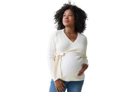 Maternity Ingrid + Isabel Side Tie Nursing Sweater