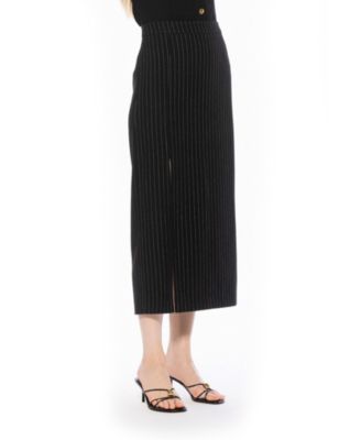 Women's Onyx Striped Skirt