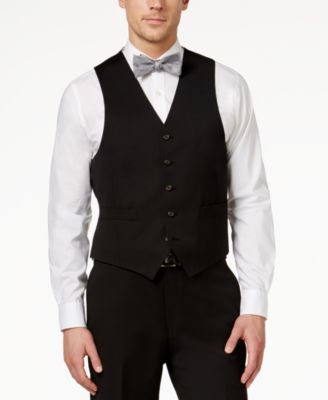 Lauren Ralph Lauren  Classic-Fit Black Wool Vested Suit 