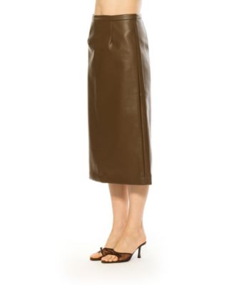 Women's Isla Faux Leather Skirt
