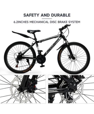 26-Inch 24-Speed Mountain Bike for Adults with Suspension Fork & Dual Disc Brakes, Ready for Adventure