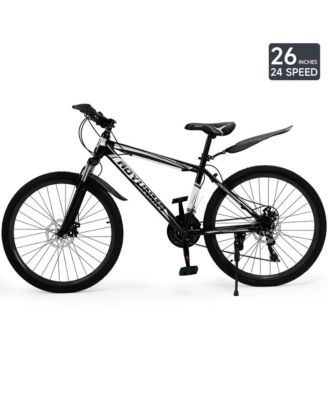 26-Inch 24-Speed Mountain Bike for Adults with Suspension Fork & Dual Disc Brakes, Ready for Adventure