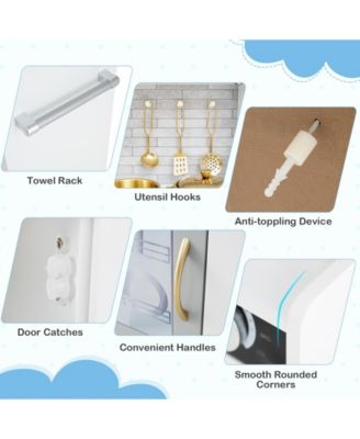 Toddler Pretend Play Kitchen for Boys and Girls 3-6 Years Old