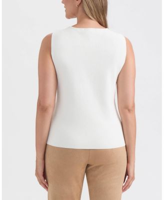 Women's Crew Neck Sweater with Button Detail