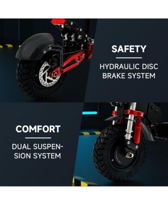 All-Terrain Beast Electric Scooter with 2000W Dual Motor, 40 MPH & 50-Mile Range | Foldable Design for Easy Storage