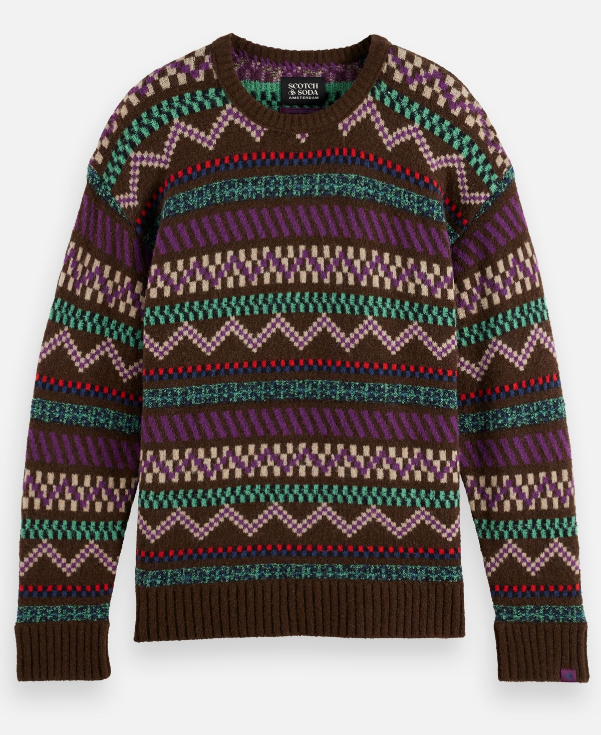 Scotch & Soda Men's Drop Shoulder Long Sleeve Sweater