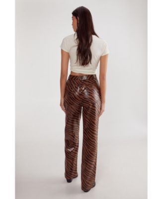 Women's Zebra Straight Leg Pant