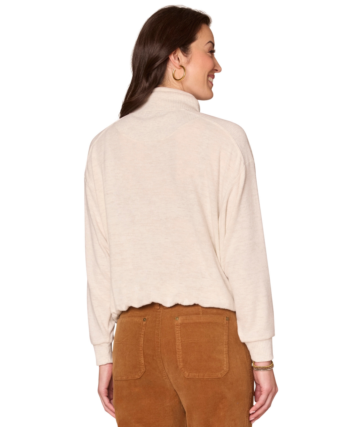 Democracy Women's Long Sleeve Top In Neutral