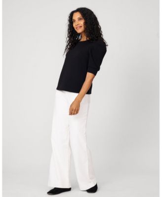 Women's Puff Sleeve Crewneck Top