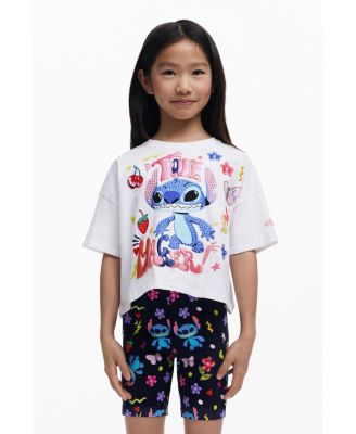 Girls Girls's Stitch cropped T-shirt