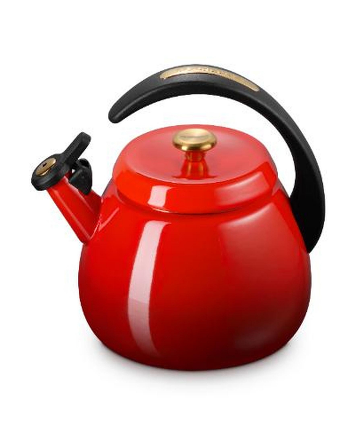 Le Creuset 2.2-quart Enameled Stainless Steel Whistling Cloche Kettle In Red
