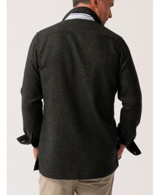 Men's Long Sleeve Wool Shirt-Jacket