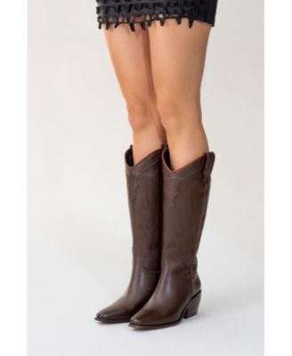Women's Pietro Leather Western Knee High Boot