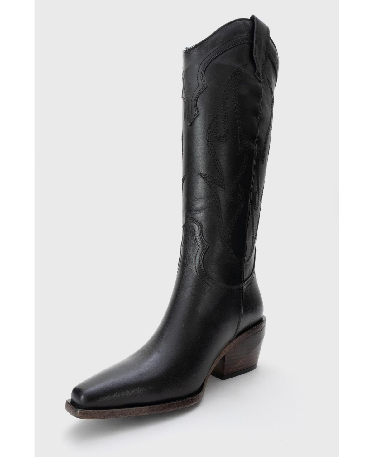 Forever & Always Shoes Pietro Leather Western Knee High Boot (Women)