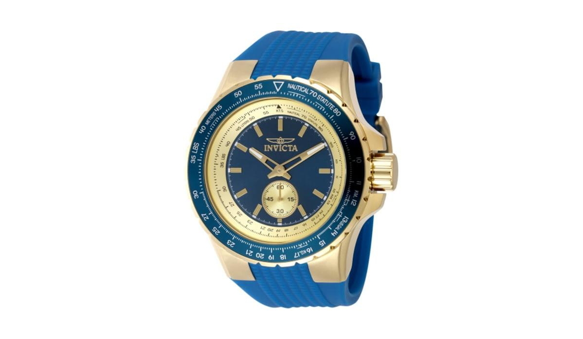 Invicta Men's Aviator Quartz Multifunction Blue Dial Watch