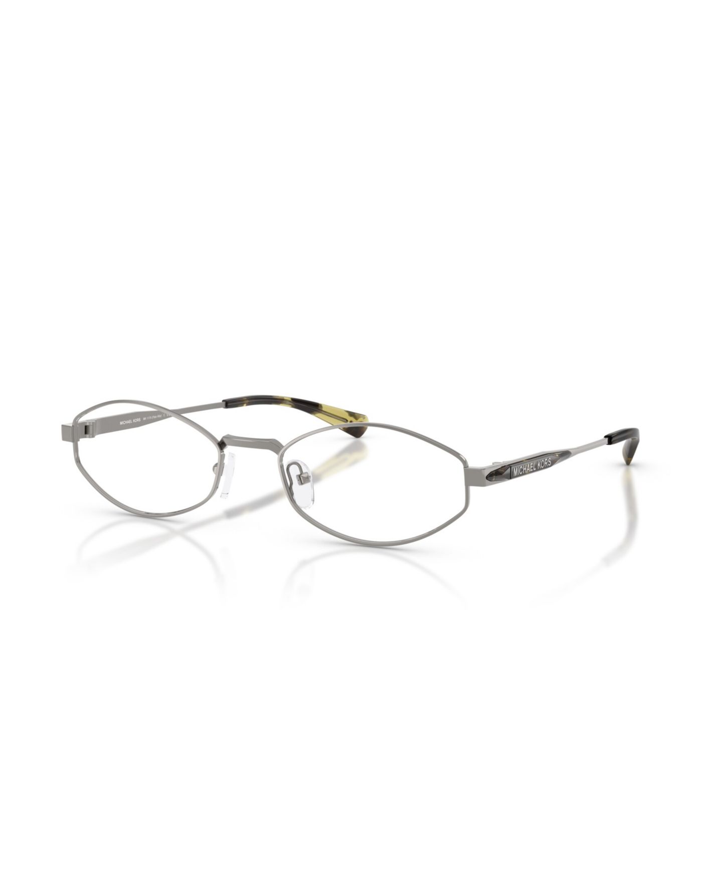 Мужские солнцезащитные очки Michael Kors Oval Palo Alto Sunglasses, MK1175, цвет: Бежевый золотой — фото 19
