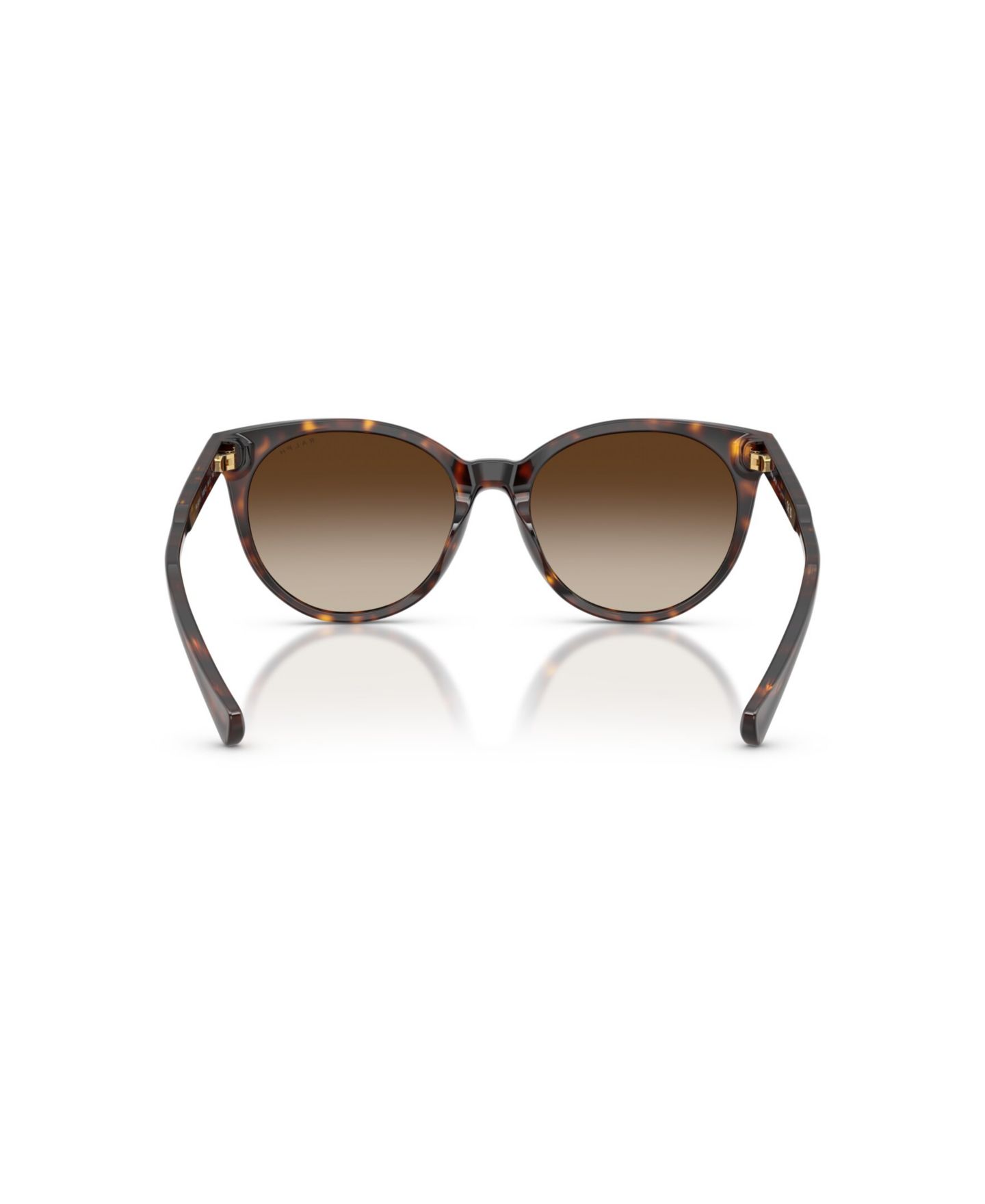 Женские солнцезащитные очки Ralph by Ralph Lauren Round Sunglasses, RA5331U, цвет: Блестящий чёрный — фото 10