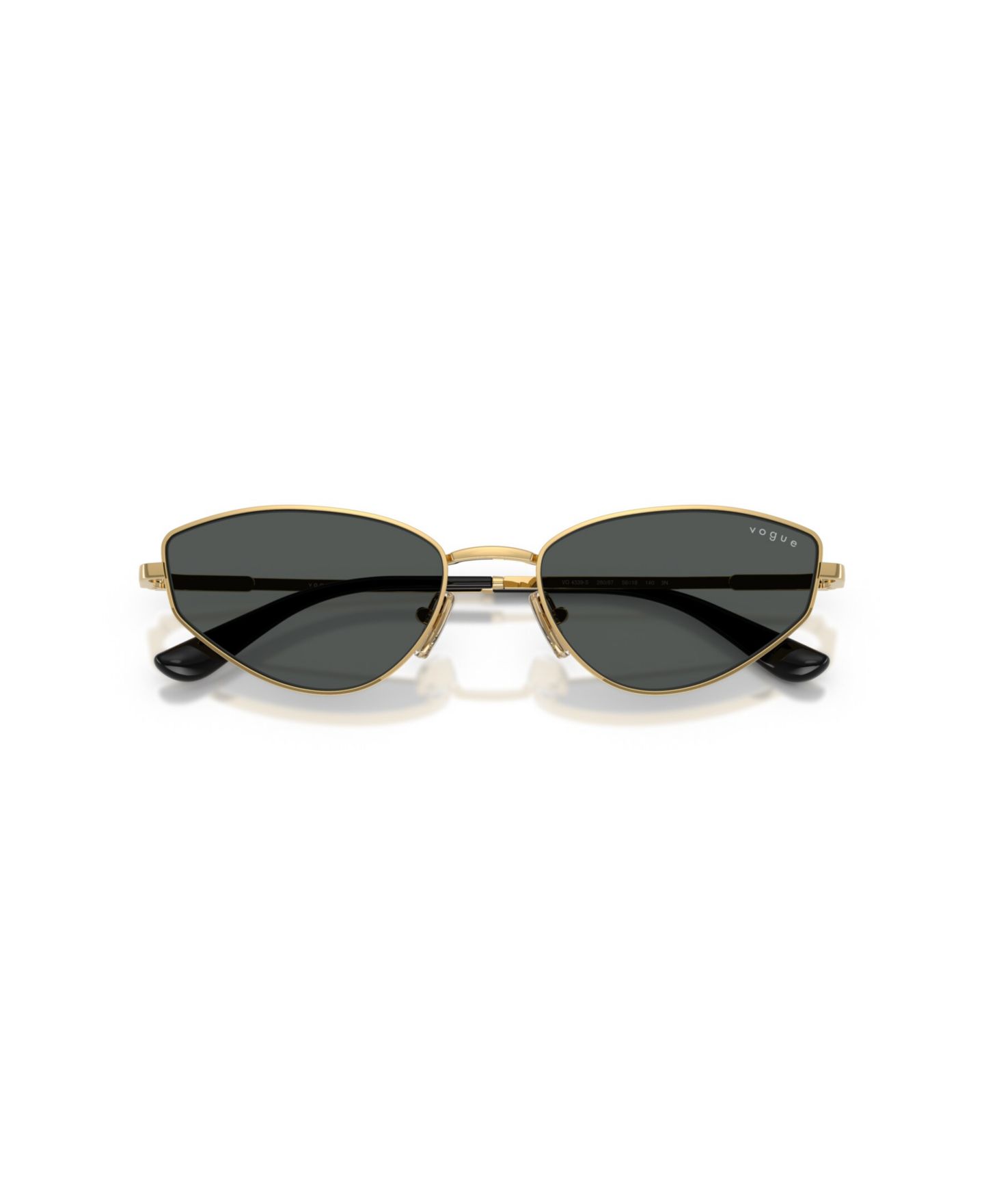 Женские солнцезащитные очки Vogue Eyewear Cat Eye Sunglasses, VO4339S, цвет: Золотой — фото 11
