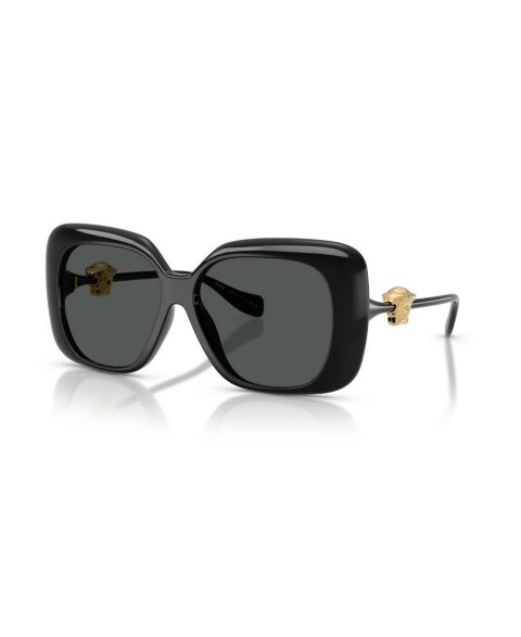 Женские солнцезащитные очки Versace Square Sunglasses, VE4499U, цвет: Чёрный