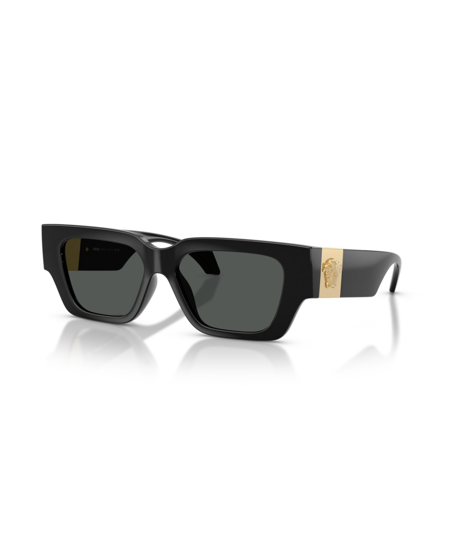 Женские солнцезащитные очки Versace Square Sunglasses, VE4497U, цвет: Чёрный — фото 1