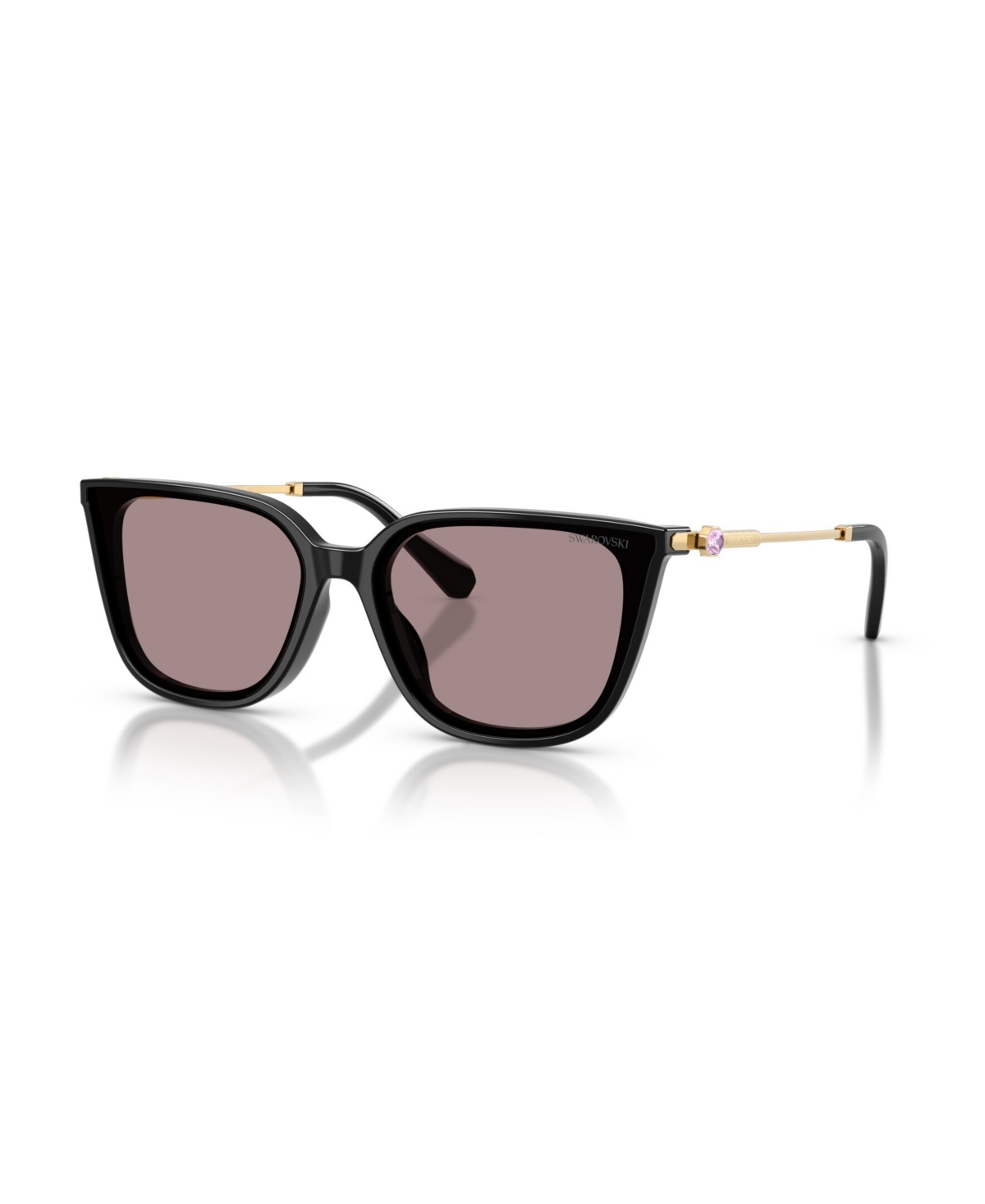Swarovski Women's Square Sunglasses, Sk6054d In Black