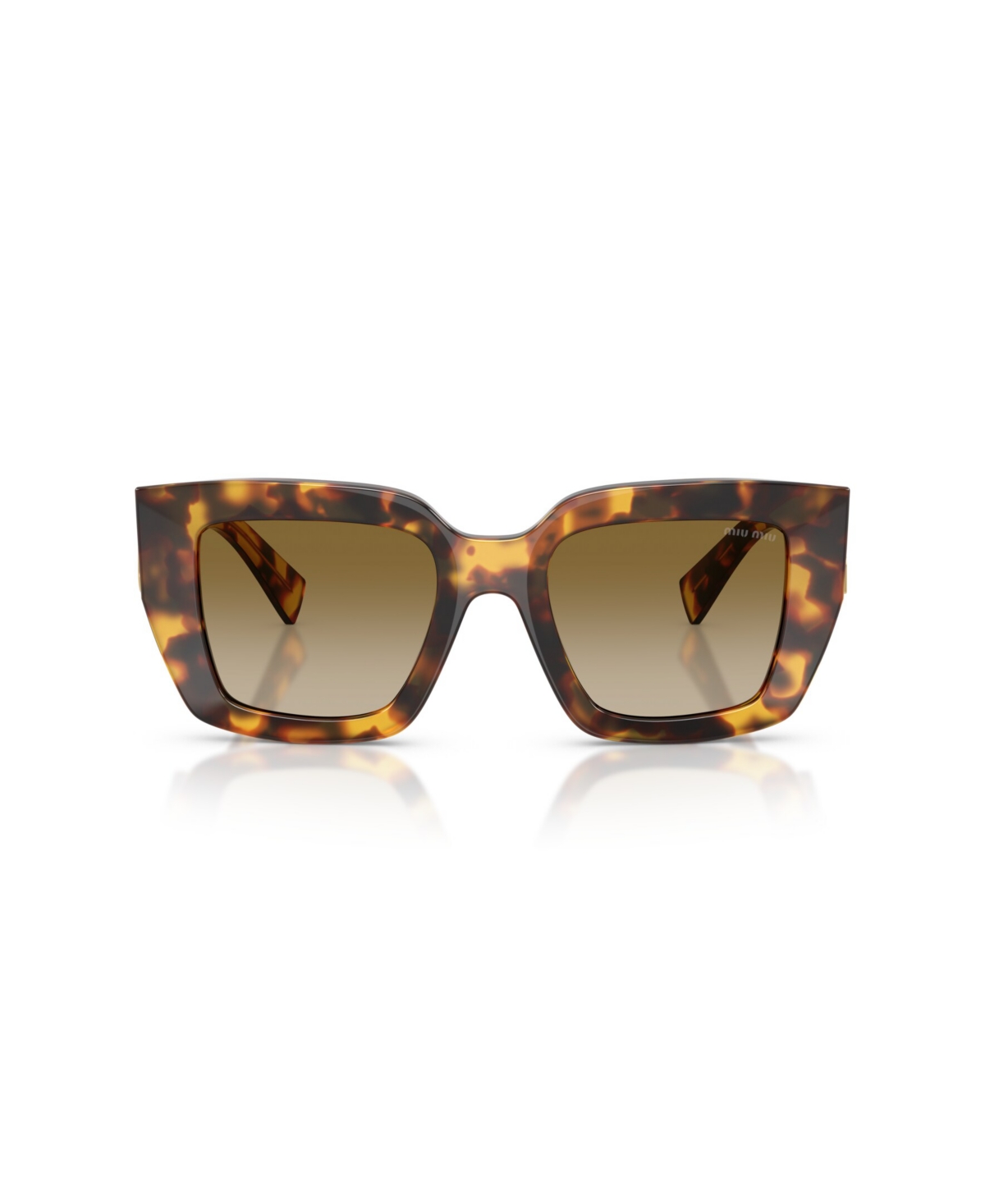 Miu Miu Women's Square Sunglasses, Mu B05s In Brown