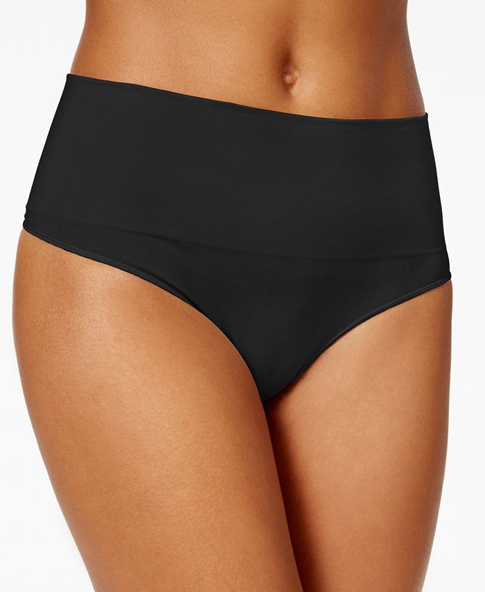SPANX Everyday Shaping Panties Thong - Macy's