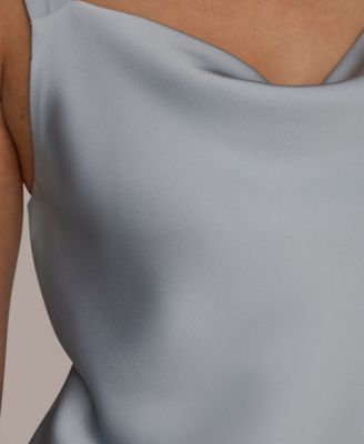 Women's Silk Cowl Neck Sleeveless Camisole Top