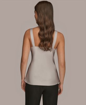 Women's Silk Cowl Neck Sleeveless Camisole Top