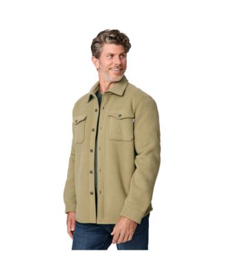 Men's Sueded Tundra Fleece Shirt Jacket