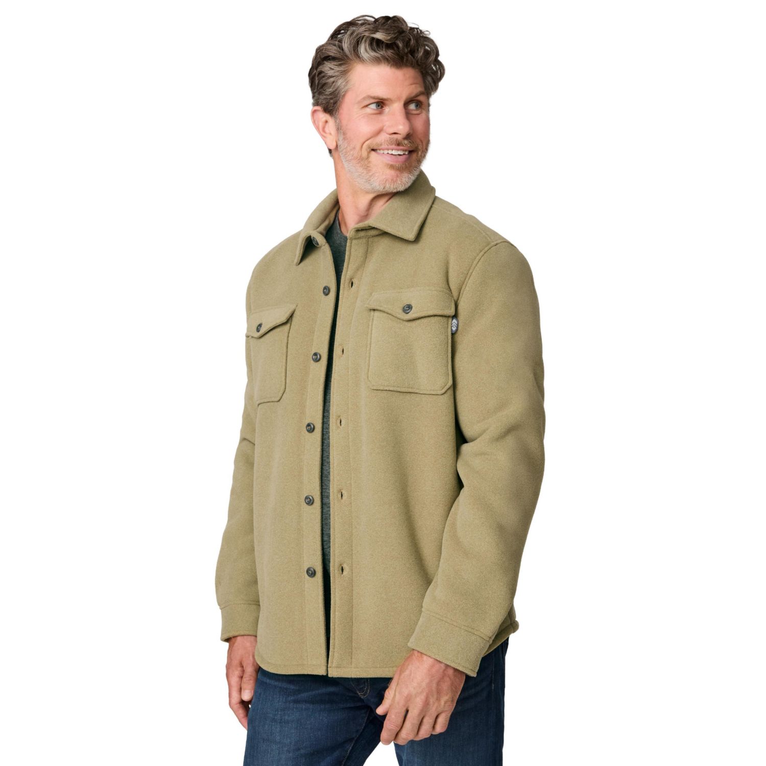 Men's Sueded Tundra Fleece Shirt Jacket