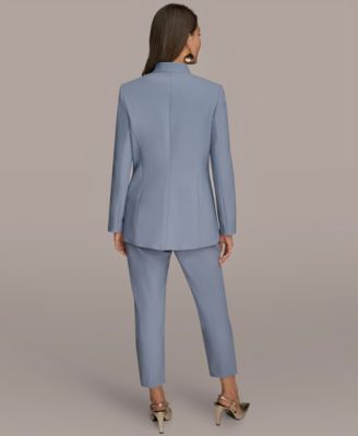 Women's Notch Lapel Collar One-Button Blazer