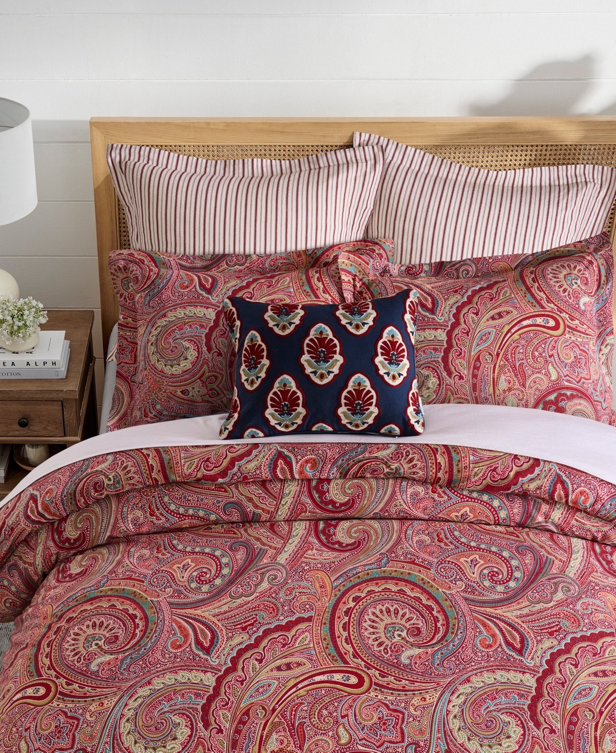 Levtex Home Spruce Reversible 3-pc. Comforter Set, Full/queen In Red