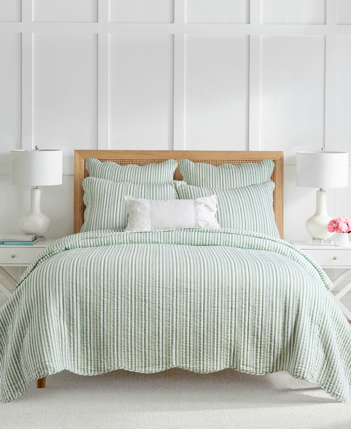 Levtex Martha Stripe Reversible 3-Pc. Quilt Set, King/California King