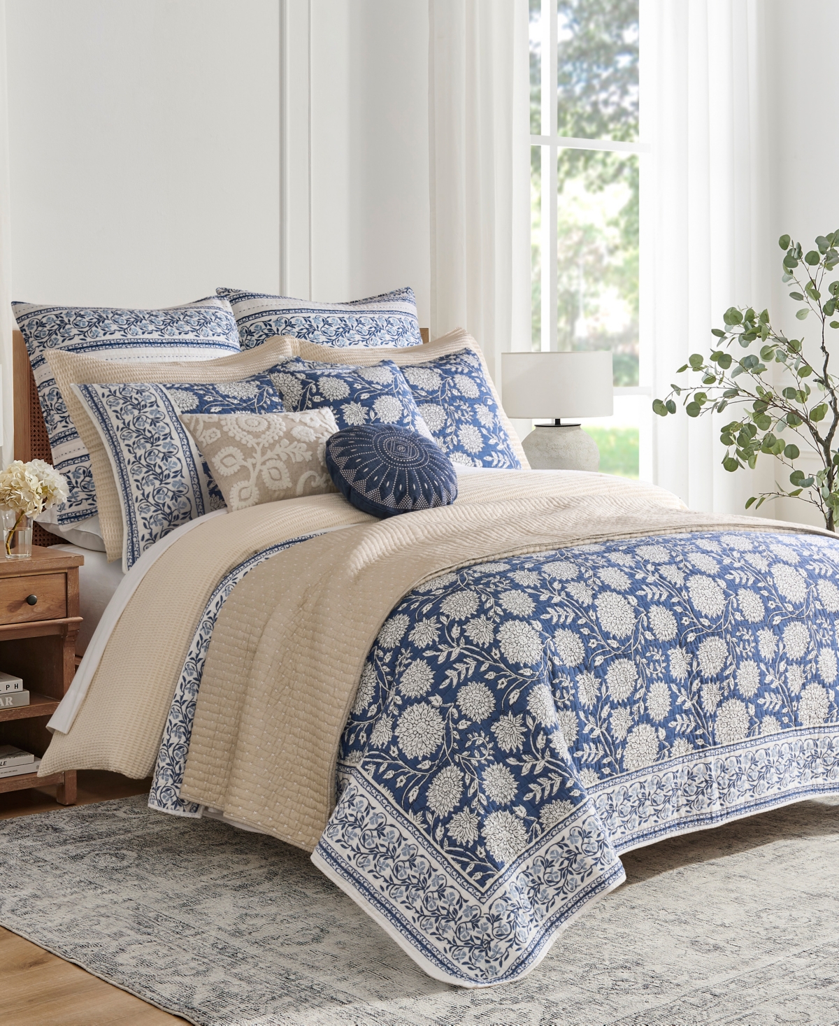 Levtex Adare Reversible 2-pc. Quilt Set, Twin/twin Xl In Blue