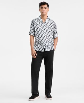 Men's Espino Printed Short-Sleeve Button-Front Camp Shirt