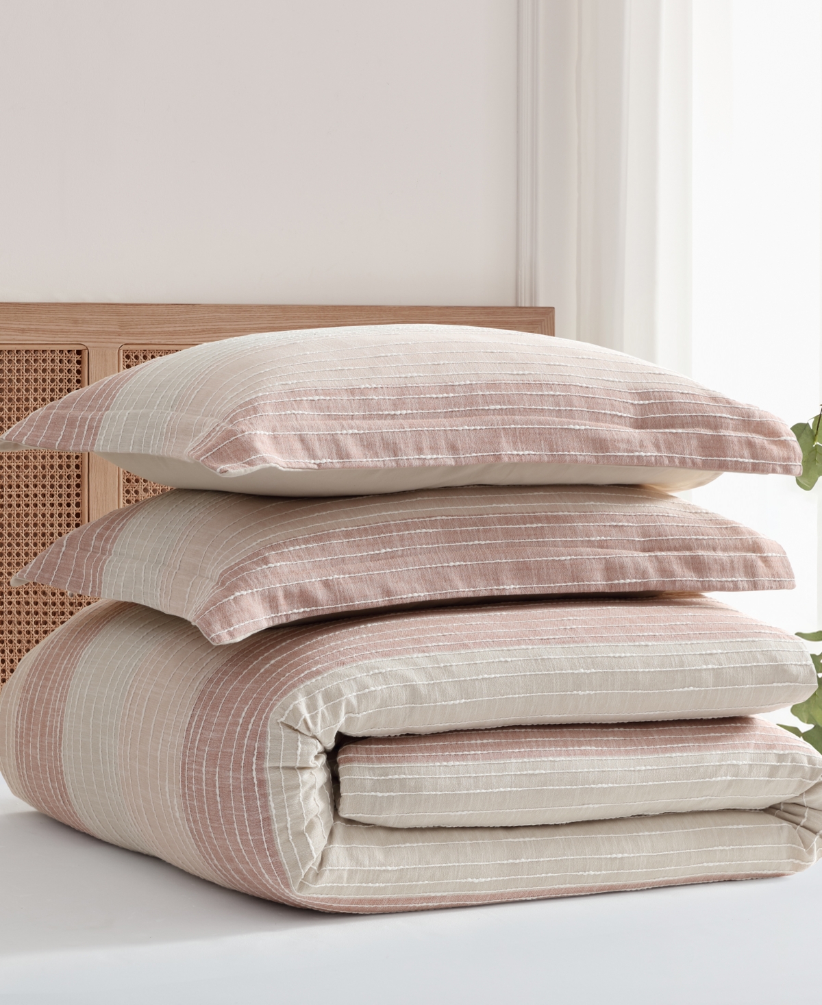 Levtex Sand Stripes Textured 3-Pc. Comforter Set, King/California King
