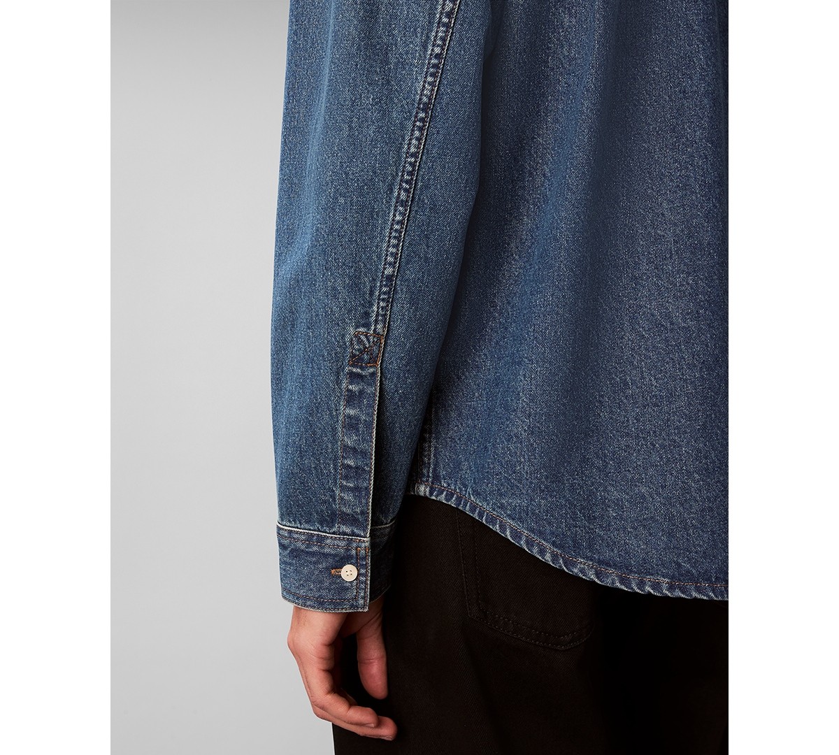 Calvin Klein Men's Button-Front Denim Overshirt
