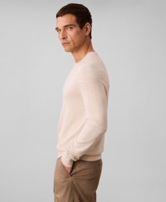Men's Merino Wool Blend Crewneck Sweater