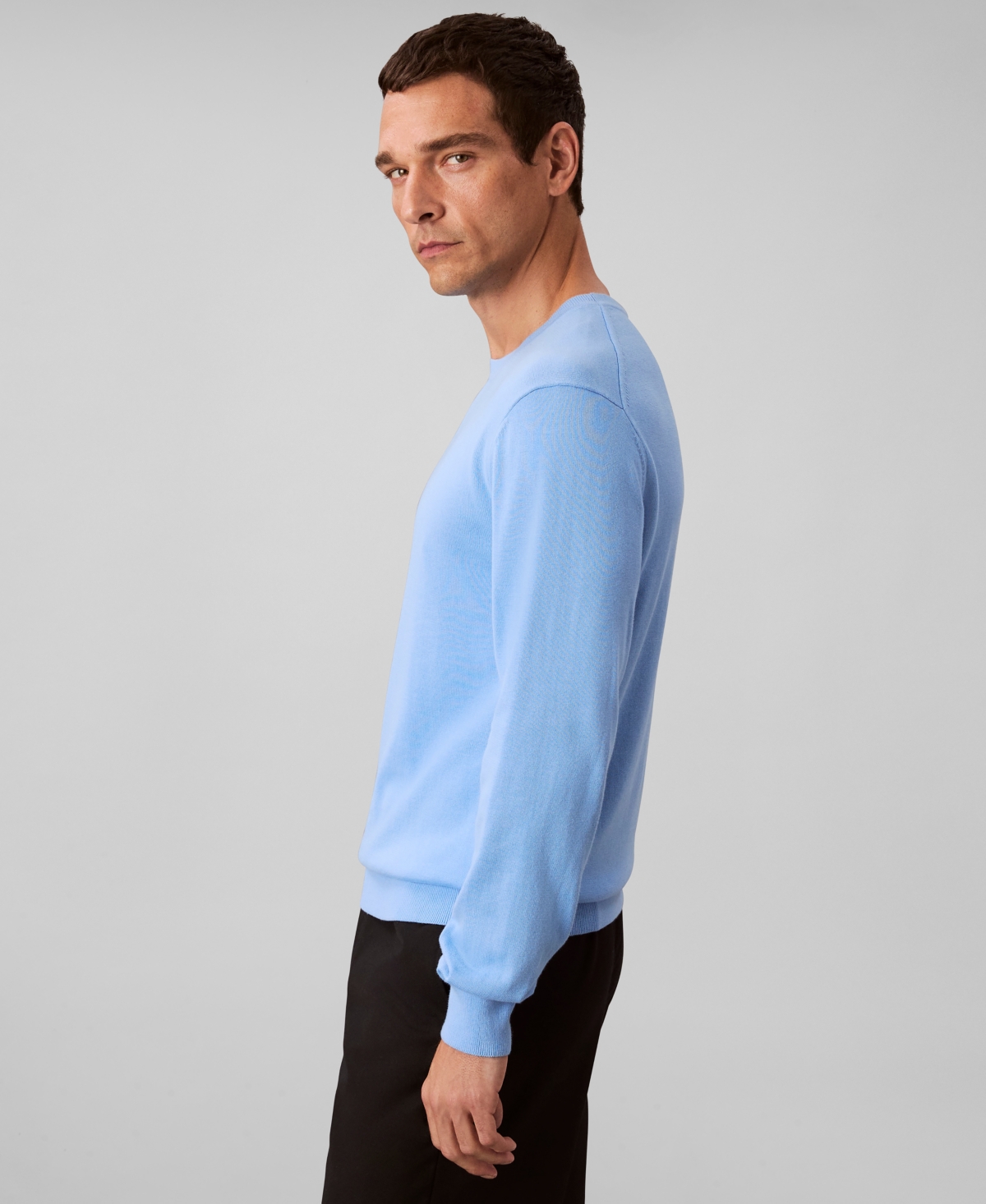 Calvin Klein Men's Supima Crewneck Sweater In Blue