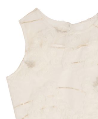 Girls' 7-16 Round Neck Dress and jacket, 2-Piece Set