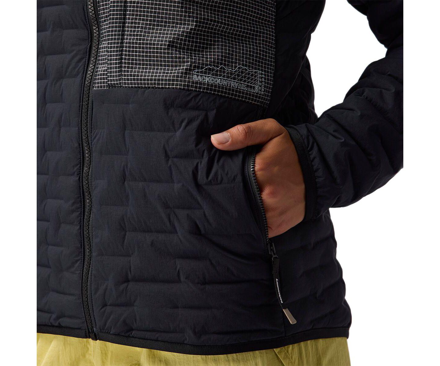 Женская куртка Backcountry Peale Primaloft Stitch-Free Baffle Stretch Jacket Synthetic Insulation Jackets, цвет: Чёрный — фото 3