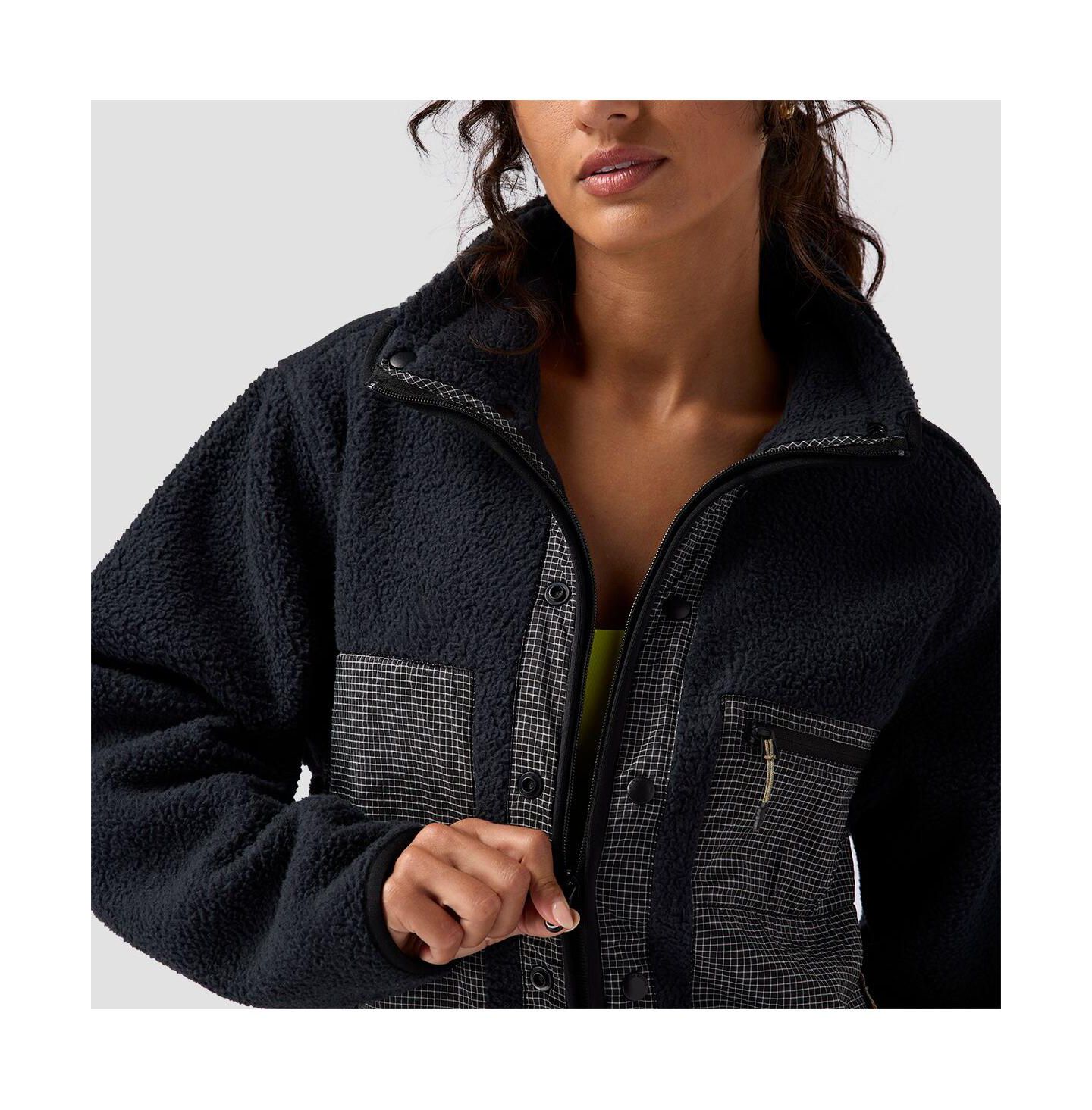Женская куртка Backcountry Wander Pile-Fleece Jacket Fleece Jackets, цвет: Чёрный — фото 5