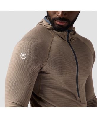 Men's Pines Microgrid Ultra-Lt Baselayer 1/2-Zip Scuba Top Lightweight Long Underwear Tops