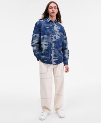 Men's Ebalto Denim Jacquard HUGO Jacket