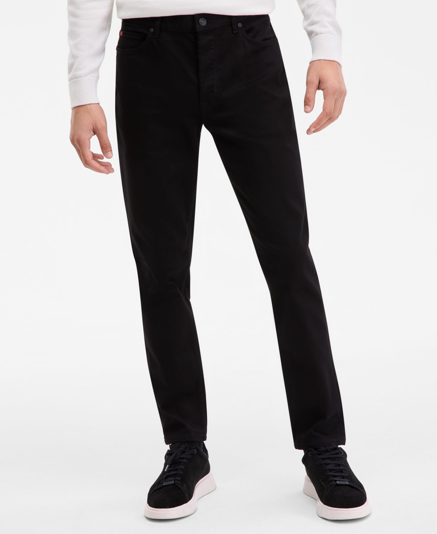 Мужские брюки Hugo Boss Hugo 634 Pants, цвет: Чёрный — фото 3