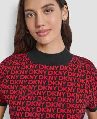 Petite Short Sleeve Logo Sweater