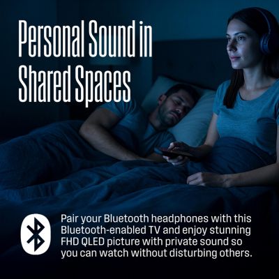 40" Roku Smart TV, FHD QLED, Dolby Digital+, Wi-Fi, Bluetooth, AirPlay, Alexa & Google Assistant Compatible